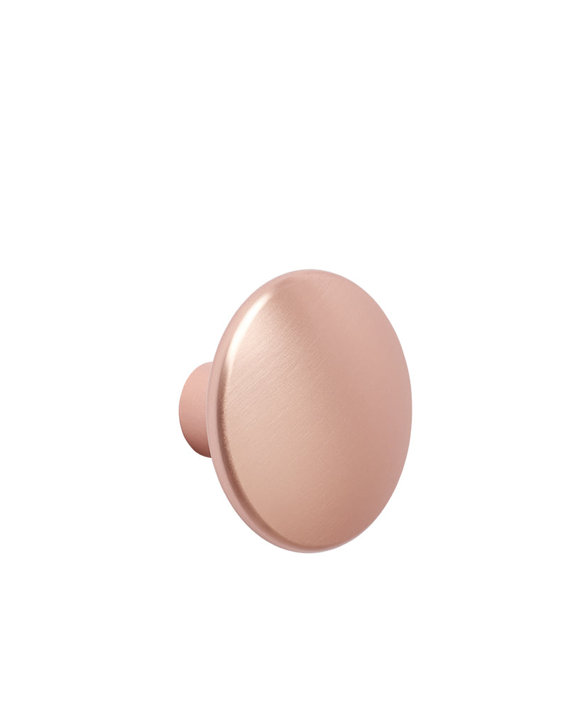 Dots - Haken aus rosafarbenem Metall - ø5